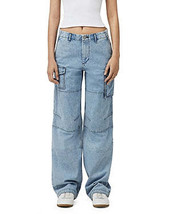 Rag and Bone Nora High Rise Wide Leg Cargo Jeans in Lakeside, Size 30 - £147.13 GBP