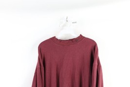 Vintage Reebok Mens XL Faded Classic Logo Mock Neck Long Sleeve T-Shirt Red - £27.82 GBP