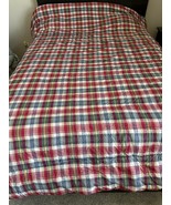 Ralph Lauren Plaid Madras Cotton King Comforter Reversible - €111,75 EUR
