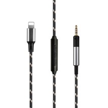 Audio Cable With Mic For Pioneer HDJ-X5 X5 Bt HDJ-X7 S7 CUE1 CUE1BT Fit Iphone - £23.52 GBP