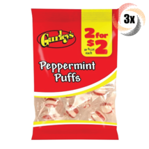 3x Bags Gurley&#39;s Peppermint Flavor Puffs Candy | 1.5oz | Fast Shipping - £9.60 GBP
