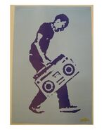 Steez Guy With a Jam Box Poster Commercial - $502.23 MXN