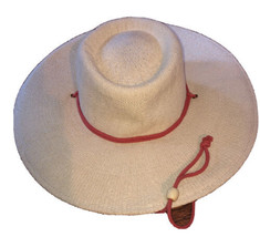 Universal Thread Goods Co. Adjustable Cream Colored Sun Hat W/ Bolo Chin Strap - £10.93 GBP
