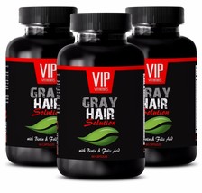 Hair growth for women - GRAY HAIR SOLUTION - Saw Palmetto - 3 Bottles - £33.57 GBP