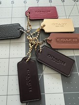 large COACH Bag Hang Tag / Key Chain / authentic 2.5 *1 in  Aprox pick one - £15.62 GBP+