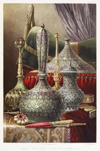13909.Decor Poster.Room interior wall design.Victorian art object.Silver vases - £12.94 GBP+