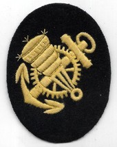 WWII Germany Kriegsmarine NCO Blocking Weapons Mechanic NOS Insignia Patch - $25.00