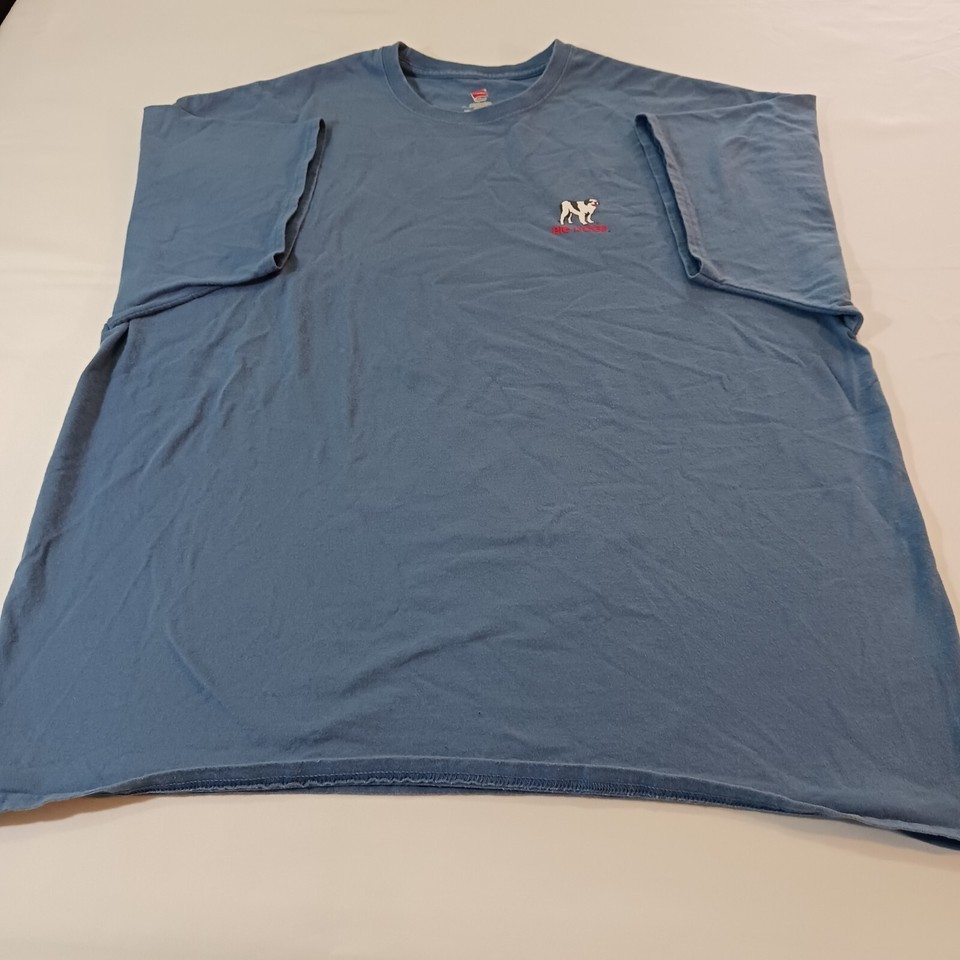 Hanes Tagless Big Dogs Men's Gray Pre-Shrunk  Cotton Graphic T-Shirt Size 2XL Item image 6