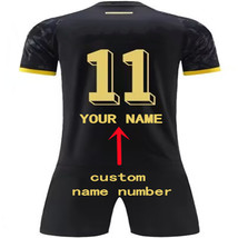 Custom Soccer Dortmund Jersey suit for Men Kids Any Name Number 2324 Youth black - £37.27 GBP