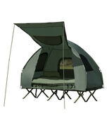 5-in-1 2-Person Foldable Outdoor Camping Tent Cot with Air Mattress and ... - $278.54