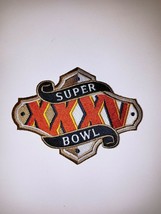 Super Bowl XXXV NFL Football Logo Jersey Patch Authentic Size 4.5&quot;x3.5&quot; - £7.90 GBP