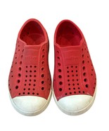 Native Jefferson Kids Red Perforated Slip-On Shoes C8 - €12,40 EUR