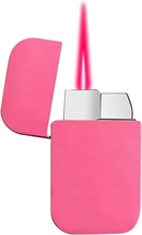 Lighter, Pink Flame Cool Lighter, Cute Pink Glitter Torch Windproof Lighter - £11.61 GBP