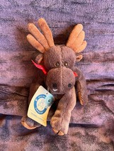 Small Boyds Chocolate Brown Plush MADDIE LAMOOSE Moose Stuffed Animal  - 7 inche - $9.49