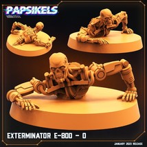3D Printed Papsikels Cyberpunk  Sci-Fi - Exterminator E 800 O - 28mm 32mm - $7.82+