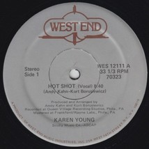 Karen Young - Hot Shot U.S. Disco 12&quot; Single West End Records 1978 2 Tracks - £7.11 GBP