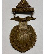 SPANISH AMERICAN WAR, NEW YORK NATIONAL GUARD, 3 YEAR, MARKSMAN, BADGE, ... - $1,425.51 MXN