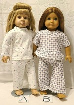 PAJAMAS PJ&#39;s ~ Your Choice of 2 Styles ~ Clothes for 18&quot; American Girl Doll NEW - £7.06 GBP