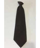 Valducci vintage brown with texture pattern clip on tie - $19.75