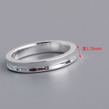 European Design 925 Sterling Silver Couples Wedding Rings Classical Pure Silver  - £43.58 GBP