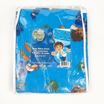 Go Diego Go Body Pillowcase Slip Cover Cotton Flannel 21&quot; x 59&quot; Tree Frog 2007 - £14.10 GBP
