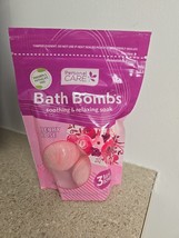 NEW Personal Care Bath Bombs 3 Berry Rose Bombs with Skin Hydration - $14.95