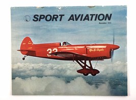Sport Aviation Magazine November 1972 Vintage Issue Airplane Pictures Ads - £5.41 GBP