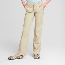 Girls&#39; Bootcut Twill Uniform Chino Pants - Cat &amp; Jack™ Khaki 4 - £7.95 GBP