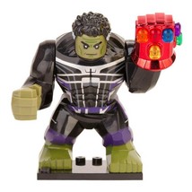 Hulk with Nano Infinity Gauntlet [Chrome Red] Avengers Endgame Minifigure - £7.16 GBP