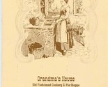 Grandma&#39;s House Menu Old Fashioned Cookery &amp; Pie Shop Knoxville Tennessee - £13.99 GBP