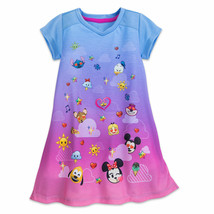 Disney Store Mickey &amp; Minnie Emoji Nightshirt for Girls Sz 4T - £15.97 GBP