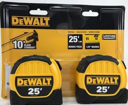 DeWalt - DWHT79307 - 25 ft Tape Measure - 2 Pack - £39.80 GBP