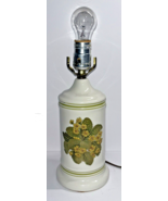 Vintage MCM Botanical Ceramic Cottagecore Lamp Tested it Works No Shade - $29.91