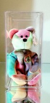 Ty Beanie Baby Rare Peace Bear Retired 1996 1st Edition Pvc W Tag Errors ! - £55.57 GBP