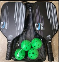 Pickleball 2 Paddle Carbon Fiber B Set with 4 Balls and Carry Bag SHIP F... - $1,144.05 MXN