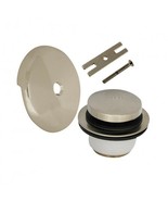 Touch-Toe Tub Drain Trim Kit with Overflow in Brushed Nickel - $27.84 CAD