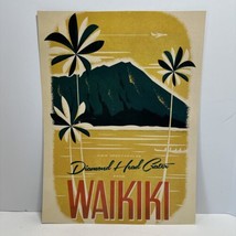 Hawaiian Print Diamond Head Crater Waikiki by Nick Kuchar - $19.95