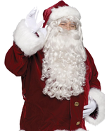 Super Deluxe Santa Claus Wig and Beard Set Costume Accessory - £49.79 GBP