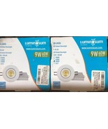 Pack of 2 LUMINOSUM 4” 9W COB LED Gimbal Downlight W/Junction Box, 700lm... - $47.34 CAD