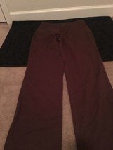 Kim Rogers Women&#39;s Casual Pants Button &amp; Zip Pockets Brown Size 6  - £29.38 GBP