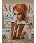 Vogue UK Magazine September 2014 Cara Delevingne Fashion Cover No Mailin... - $625.69 MXN