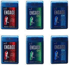 Engage On Man Pocket Perfume,18ml(6 Pack)/CLASSIC WOODY-CYTRUS FRESH-COO... - $24.74