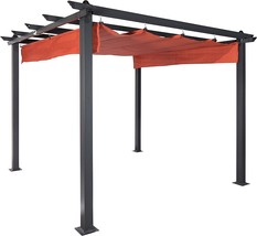 Coolaroo Aurora Pergola, Backyard or Patio Shade Pergola, Light, Terracotta - £526.76 GBP