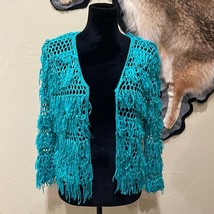 Umgee Crochet Knit Fringe Cardigan - £18.14 GBP