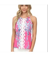 Lilly Pulitzer Annabelle Samba Pink Top Size 00 XXS New - $831.26 MXN