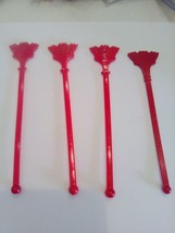 4 Home Lines Cruise Ship Ocean Liners Swizzle sticks Drink Stirrers Red ... - £5.70 GBP