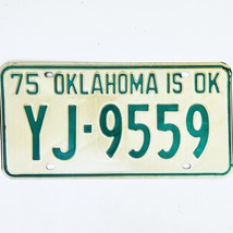 1975 United States Oklahoma Oklahoma County Passenger License Plate YJ-9559 - £14.53 GBP