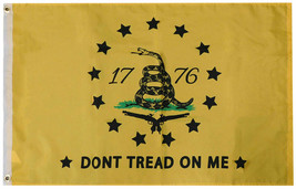 2x3 Gadsden Don&#39;t Tread on Me Betsy Ross 1776 Boat Flag Banner Grommets - £14.57 GBP