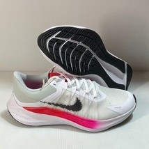 Nike zoom winflo 8 white red running shoes size 8.5 men new with box - £93.52 GBP
