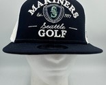 Seattle Mariners GOLF New Era 9Fifty Snapback Hat Navy Mesh Snapback - £20.87 GBP